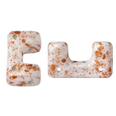 Télos® par Puca® 12x6mm Opaque White Tweedy 03000/45703 | 6pcs