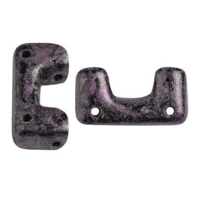 Télos® par Puca® Metallic Mat Violet Spotted 23980/65327 | 12x6mm