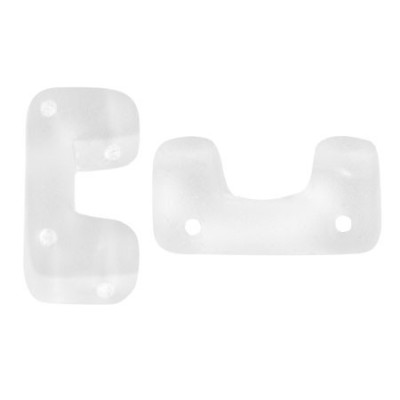 Télos® par Puca® 12x6mm Crystal Mat 00030/84100 | Czech Glass Beads