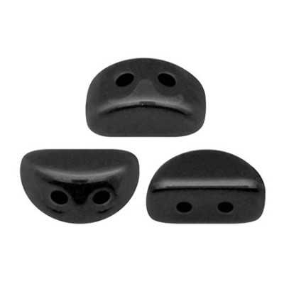 Perle Kos® par Puca® Vetro Ceco Jet Black 23980 | 6x3mm