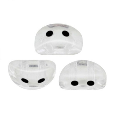 Kos® par Puca® 6x3mm Crystal 00030 | Perline Ceche a 2 Fori