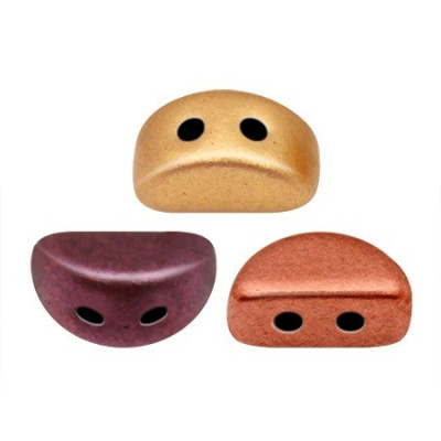 Perline Kos par Puca 6x3mm Yellow Gold Metallic Iris 01620