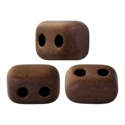 Ios® par Puca® No. 306 Dark Bronze Mat 23980/84415 | 2-Hole Beads