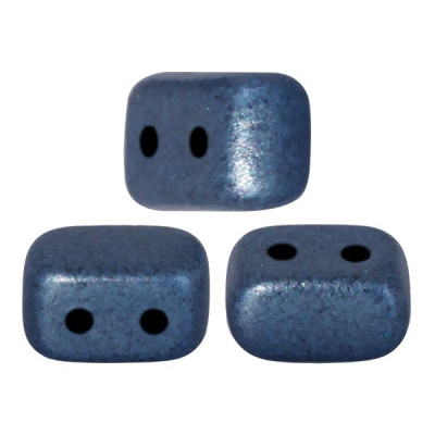 Ios® par Puca® 2-Hole Beads Metallic Mat Dark Blue 79032 | 25pcs