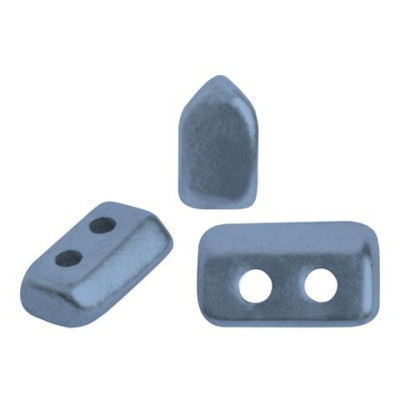 Piros par Puca Metallic Mat Blue 23980/79031 | 5x3mm 2-Hole Beads