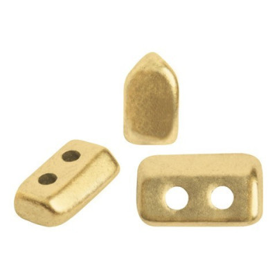 Piros par Puca 2-Hole Beads Bronze Gold Mat 01710 | Czech Glass