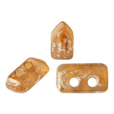 Piros par Puca 5x3mm Light Rose Opal Picasso 71010/65400 | Czech Beads