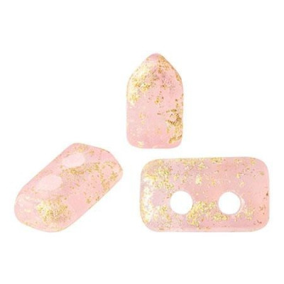 Piros® par Puca® Light Rose Opal Splash 71010/94401 | Czech Beads