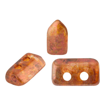Piros par Puca Crystal Copper Spotted 00030/65324 | 5x3mm Czech Beads