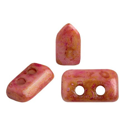 Piros par Puca Beads Opaque Rose Spotted 02010/65327 | 5x3mm