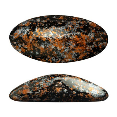 Athos® par Puca® Holeless Beads Jet Tweedy 23980/45703 | 20x10mm