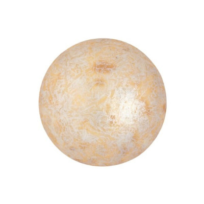 18mm Cabochon par Puca® Opaque Ivory Spotted 02010-65321