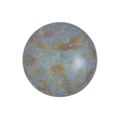 18mm Cabochon par Puca Opaque Blue Green Spotted 65325 | Czech Glass