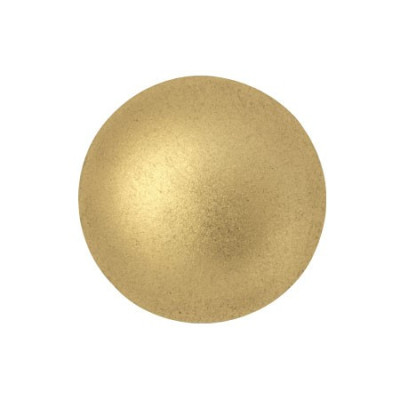 Matte Gold 18mm Glass Cabochon par Puca 00030/01710 | Czech Glass