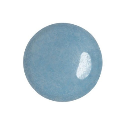 Cabochon par Puca® 18mm Opaque Aqua Luster 63020-14400 | Czech Glass