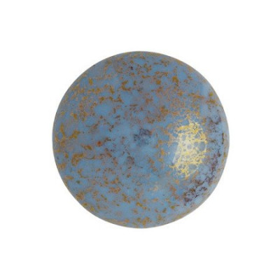 Cabochon par Puca® 18mm Opaque Aqua Bronze 63020-15496 | Glass