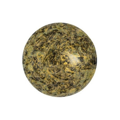 Cabochon par Puca® 18mm Old Gold 23980-65322 | Czech Glass