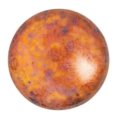 Cabochon par Puca 25mm Crystal Copper Spotted 65324 | Glass Bead