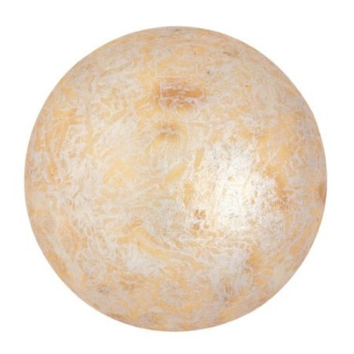 Cabochon par Puca® 25mm Opaque Ivory Spotted 65321 | Czech Glass