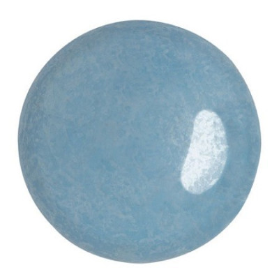 Glass Cabochon par Puca 25mm Opaque Aqua Luster 63020 | Beads