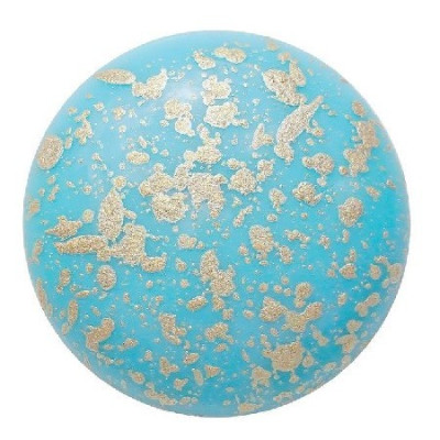 Cabochon par Puca 25mm Opaque Aqua Splash 94401 | Czech Glass