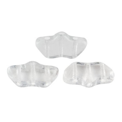 Delos® par Puca® 3-Hole Beads Crystal 00030 | Czech Glass