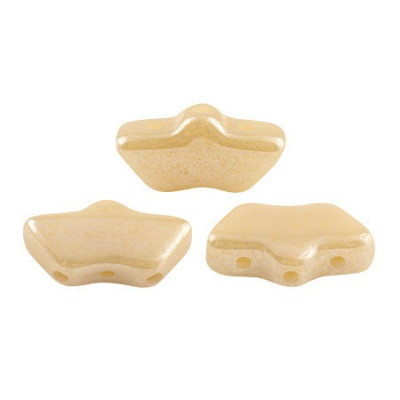 Delos par Puca 6x11mm Opaque Beige Luster 13010/14400 | Czech Beads