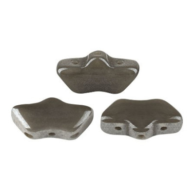 Delos par Puca 6x11mm Opaque Dark Grey Luster 43030 | Czech Glass