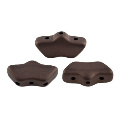 Delos par Puca No. 24 3-Hole Beads Dark Bronze Mat 23980/84415