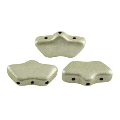 Delos par Puca 6x11mm Metallic Mat Beige Green 23980/79080 | Beads