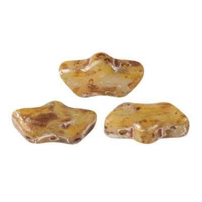 Delos par Puca 6x11mm Light Rose Picasso 71200/65400 | Czech Beads