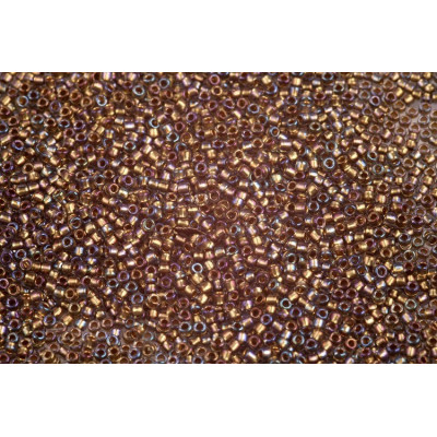 TOHO Round 15/0 Seed Beads Gold-Lined Luster Black Diamond 271