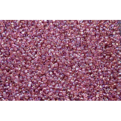 TOHO Round 15/0 Seed Beads Transparent Rainbow Lt Amethyst 166 | 5g