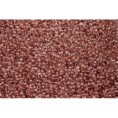 TOHO Round 15/0 Inside-Color Crystal Antique Plum 1071 | Japan Beads