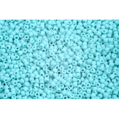 TOHO Round 11/0 Opaque-Frosted Turquoise 55F