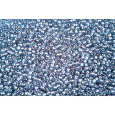 TOHO Round 11/0 Inside-Color Aqua Tin-Lined 285
