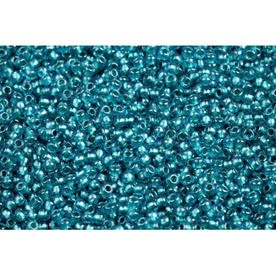 TOHO Round 11/0 Seed Beads Lt Sapphire Metallic Teal 377 | 10g
