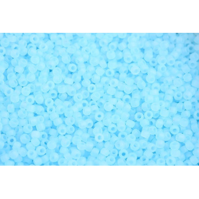 TOHO Round 11/0 Ceylon Frosted Aqua 143F | Japanese Seed Beads