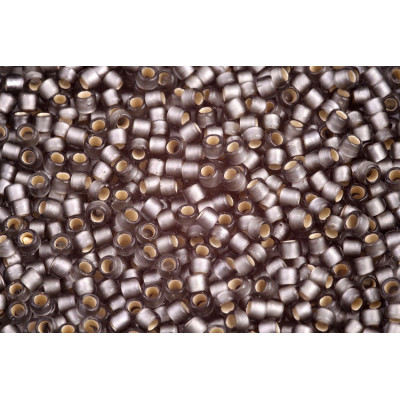 TOHO Round 8/0 Silver-Lined Frosted Gray 29BF | Japanese Beads