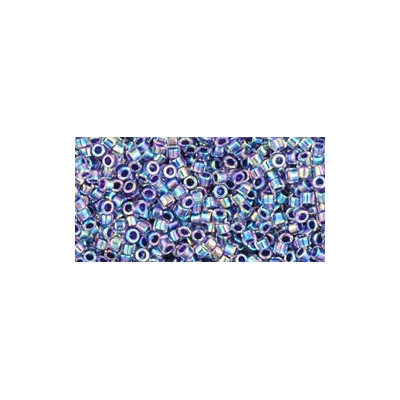 TOHO Treasure 12/0 Rainbow Aqua/Purple Lined 776 | Cylinder Beads