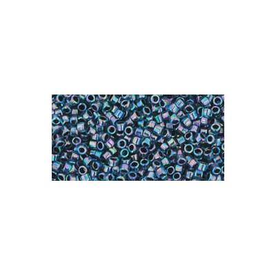 TOHO Treasure 12/0 Aqua Jet Lined 248 | Japanese Cylinder Beads