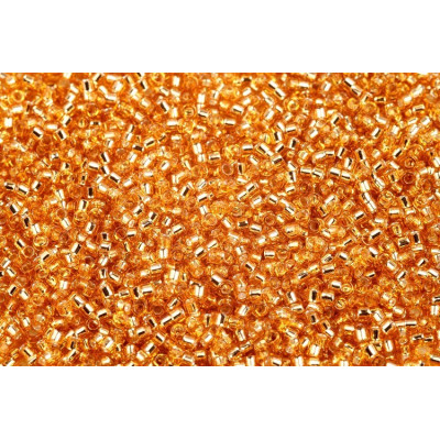 TOHO Treasure 12/0 Silver-Lined Med Topaz 22B | Cylinder Beads