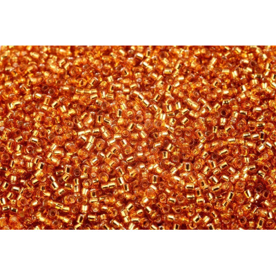 TOHO Treasure 12/0 Silver-Lined Topaz 22C | Japanese Cylinder Beads