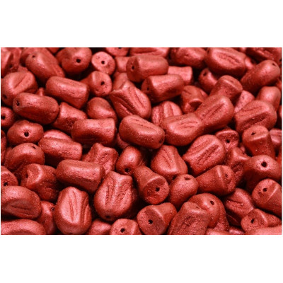 Mini Tulip Beads N. 1972 CRYSTAL LAVA RED