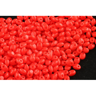 Preciosa Solo Beads 2.5x5mm Red Opaque 93180 | Glass Beads