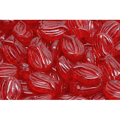 Tulip Bell Beads N. 2825 Rosso