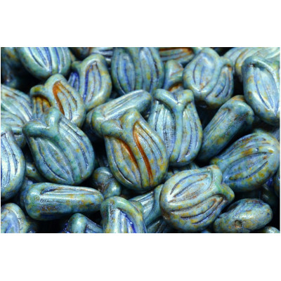 Tulip Bell Beads N. 2073 Bleu
