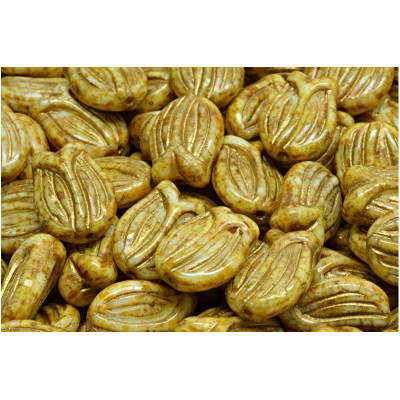 Tulip Bell Beads N. 2084 Amarillo