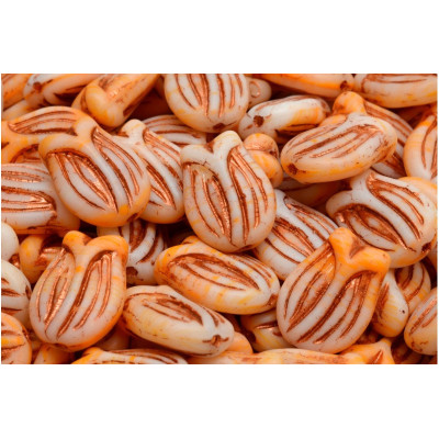 Tulip Bell Beads N. 2091 Blanco