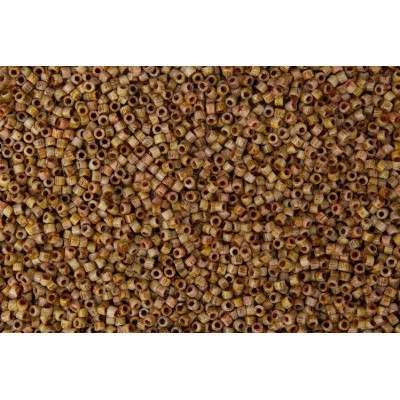 Matubo Seed Beads 10/0 Chalk Dark Travertine 86805 | Czech Glass